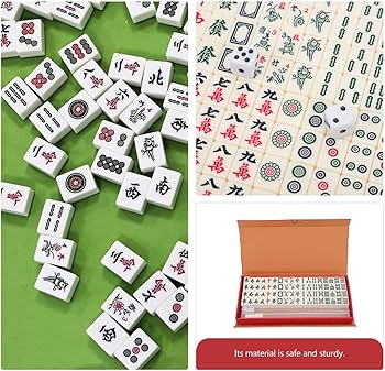 Amazon | Lurrose まじゃん牌 麻雀牌 20mm ミニ 携帯用 麻雀セット